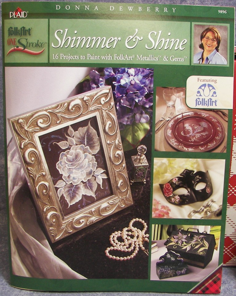 Donna Dewberry One Stroke Shimmer & Shine Paint Kit Book, Paint