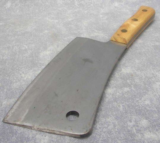 Vintage FOSTER BROS 2190 Meat Cleaver Chef Butcher Knife 15