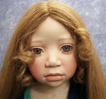 Christine Orange Harriet Porcelain Doll 38 Tall RARE