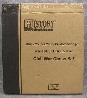 The History Channel CIVIL WAR CHESS 32 Piece Figure Set with Box   No 