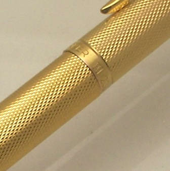 Vintage Parker 75 Gold Plated Barley Fountain Pen Made in France 14k 